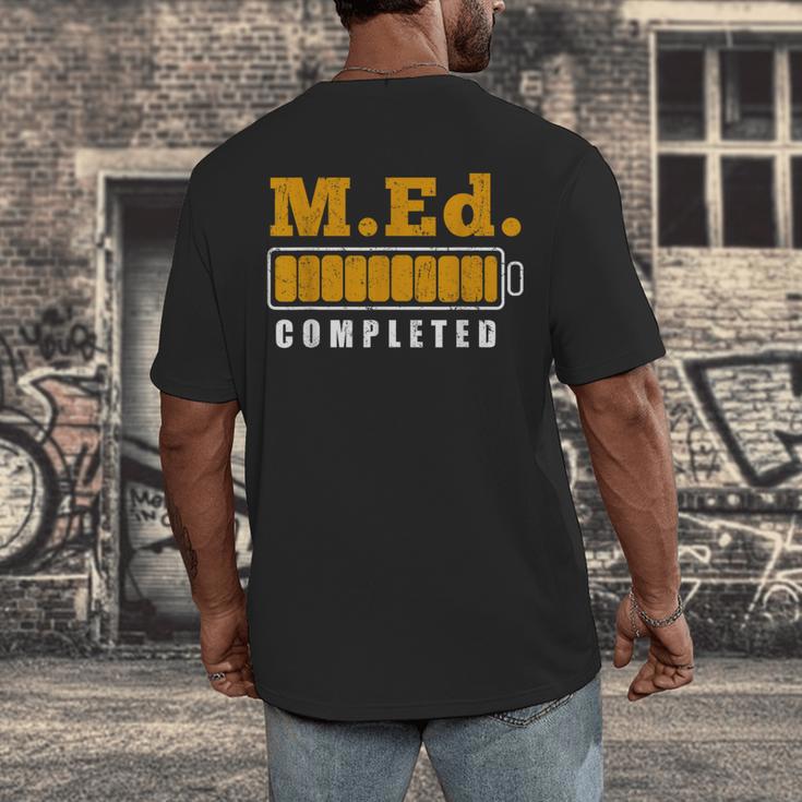 Master Graduation Completed Master Of Education Teacher Men Women Men's Back Print T-Shirt