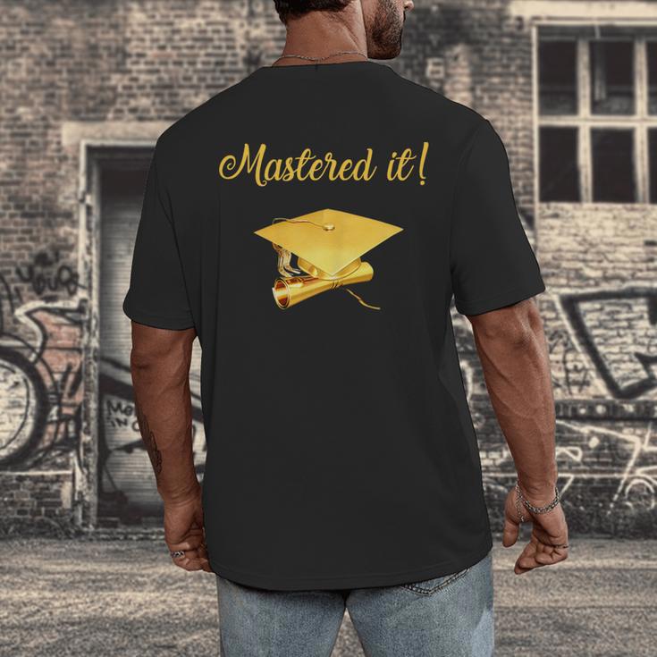 Mastered It Shirt Graduation MD Graduate Men's Back Print T-Shirt