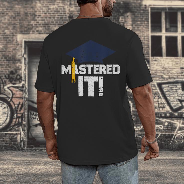 Mastered ItShirt Graduation Men Graduate Men's Back Print T-Shirt