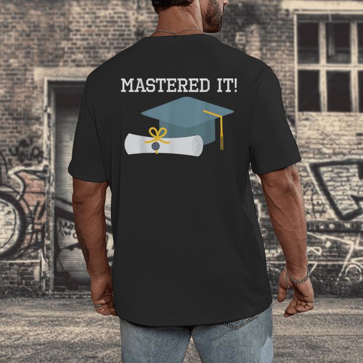 Masters Degree Graduation 2021 Social Work MPH MSW Grad Men's Back Print T-Shirt