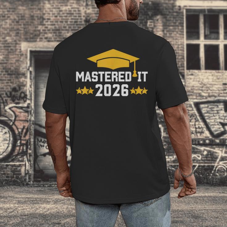 Masters Degree Graduation Mastered It Class Of 2026 Graduate Men's Back Print T-Shirt