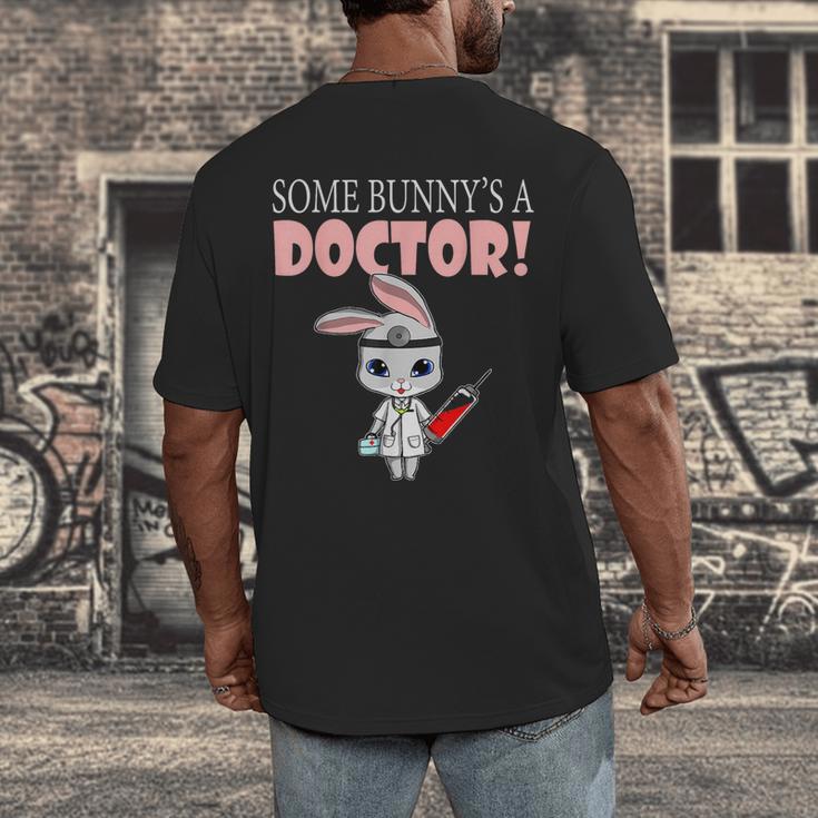 Med School Graduation Bunny Medical New Doctor Men's Back Print T-Shirt