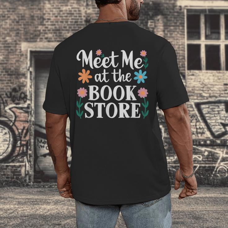 Meet Me At The Book Store Men's Back Print T-Shirt