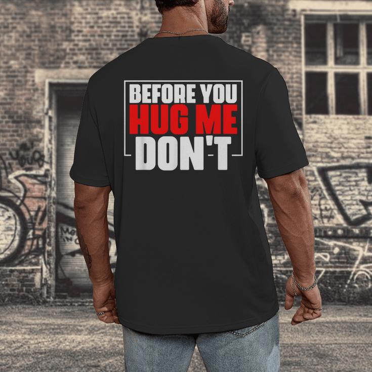 Meme Sarcastic Quotes For Antisocials Introverts Men's Back Print T-Shirt Meme Sarcastic Quotes For Antisocials Introverts Men's Back Print T-Shirt