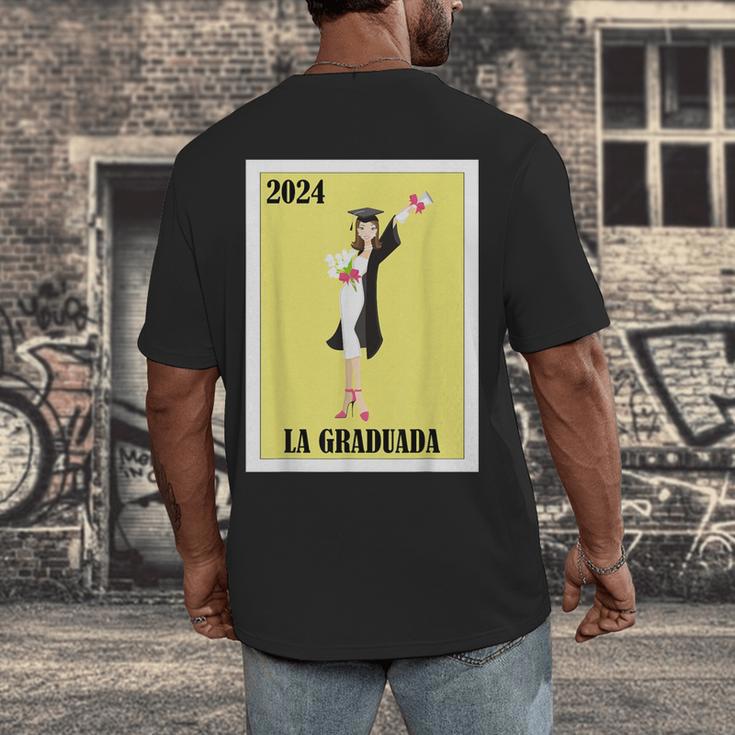 Mexican For Graduation La Graduada 2024 Men's Back Print T-Shirt