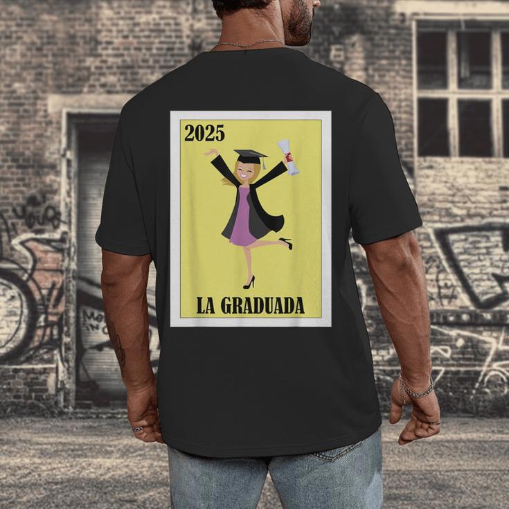 Mexican For Graduation La Graduada 2025 Men's Back Print T-Shirt