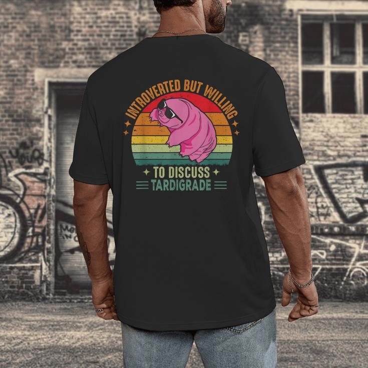 Microbiology Science Nerd STEM Introvert Tardigrades Lover Men's Back Print T-Shirt Microbiology Science Nerd STEM Introvert Tardigrades Lover Men's Back Print T-Shirt