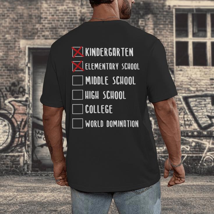 Middle School Graduation Men's Back Print T-Shirt