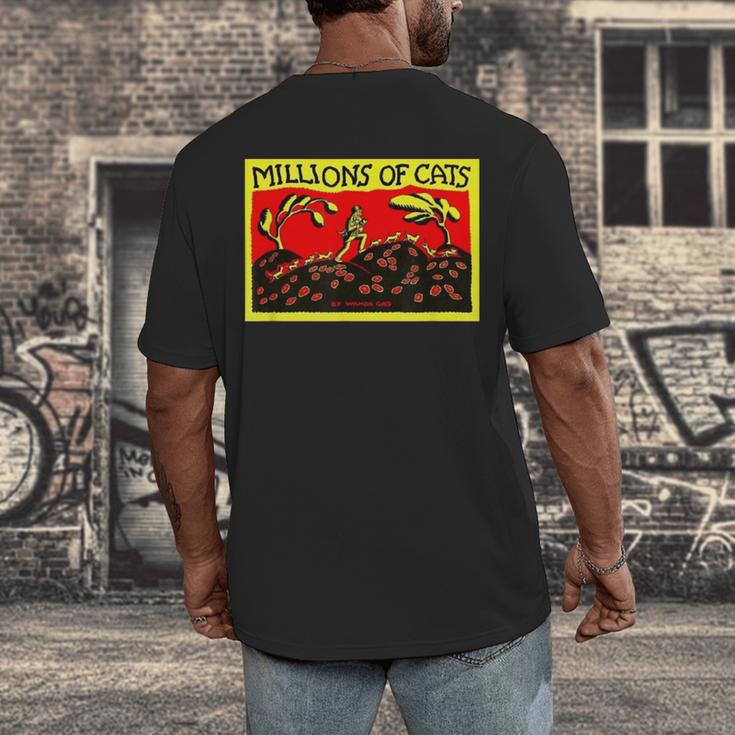 Millions Of Cats Book Cover Men's Back Print T-Shirt Millions Of Cats Book Cover Men's Back Print T-Shirt