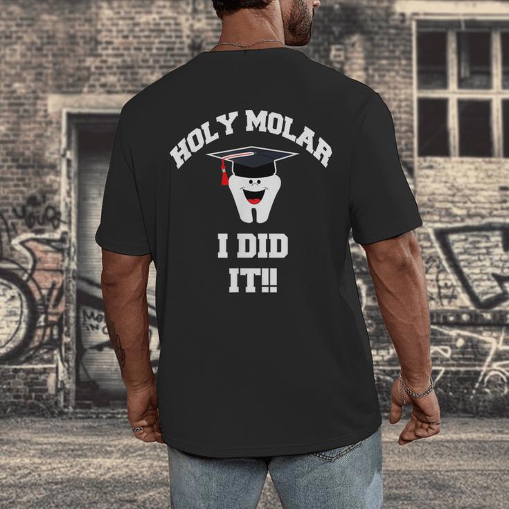 Molar Dentist Dental Hygienist Graduation Shirt Men's Back Print T-Shirt