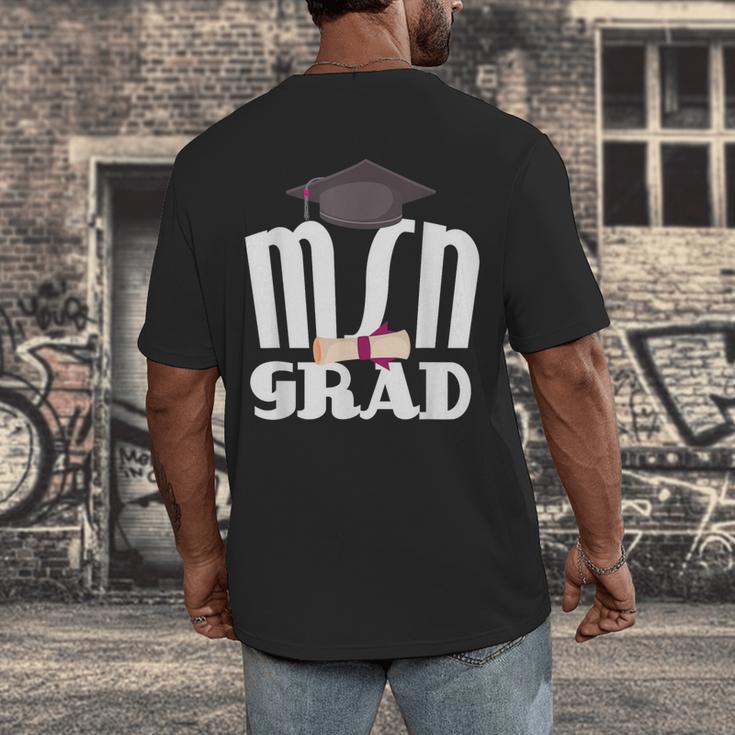 MSN Masters Graduation Men Women Son Daughter Men's Back Print T-Shirt