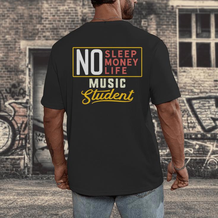 Music Major Student Shirt Graduation College Men's Back Print T-Shirt