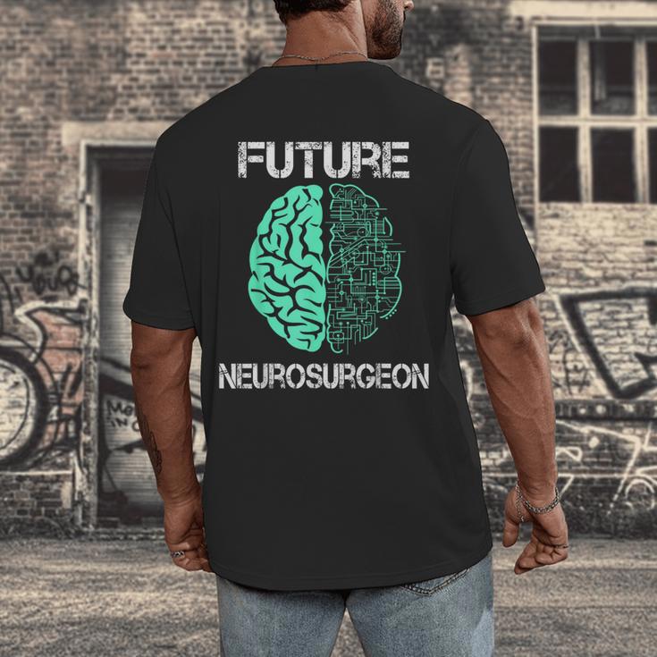 Neuro Surgeon Brain Student Graduation Future Neurosurgeon Men's Back Print T-Shirt