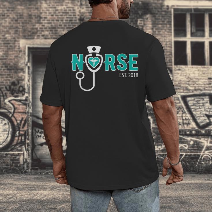 New Grad Nurse Graduation For RN & LPN Men's Back Print T-Shirt