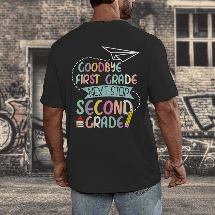 Next Stop 2nd Grade 1st First Grade Graduation Last Day Men's Back Print T-Shirt