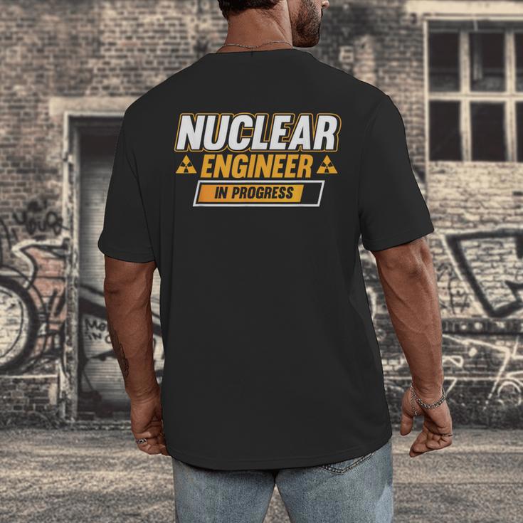 Nuclear Engineer In Progress Engineer Graduation Men's Back Print T-Shirt