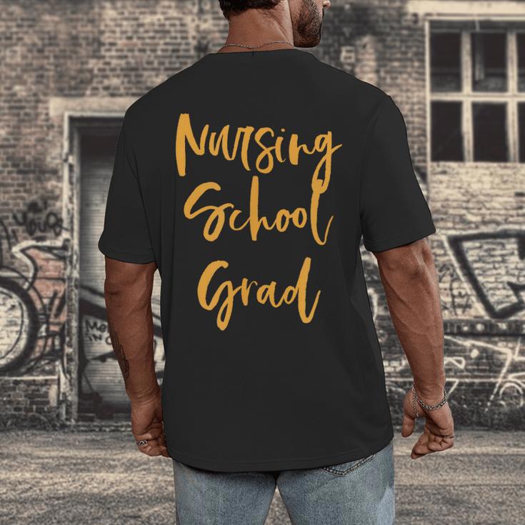 Nurse Pinning Ceremony Nursing School Graduation Shirts Men's Back Print T-Shirt