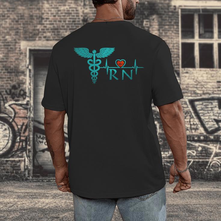 Nurse Shirt Graduation Nursing School RN Cute Tee Shirt Men's Back Print T-Shirt