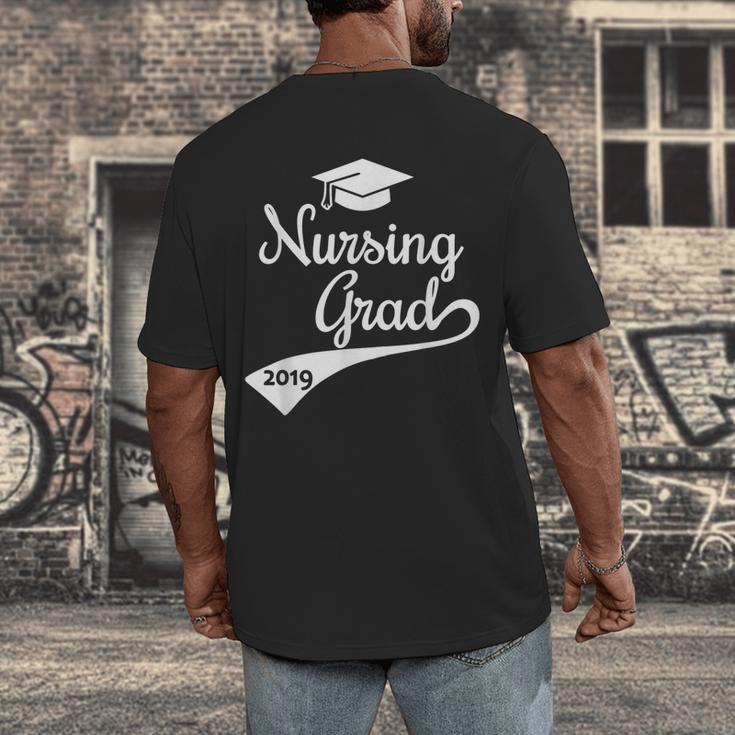 Nursing Graduate Grad 2019 Nurses Graduation Men's Back Print T-Shirt
