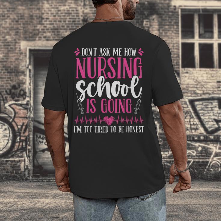 Nursing School Graduate Nurse Graduation Party Men's Back Print T-Shirt