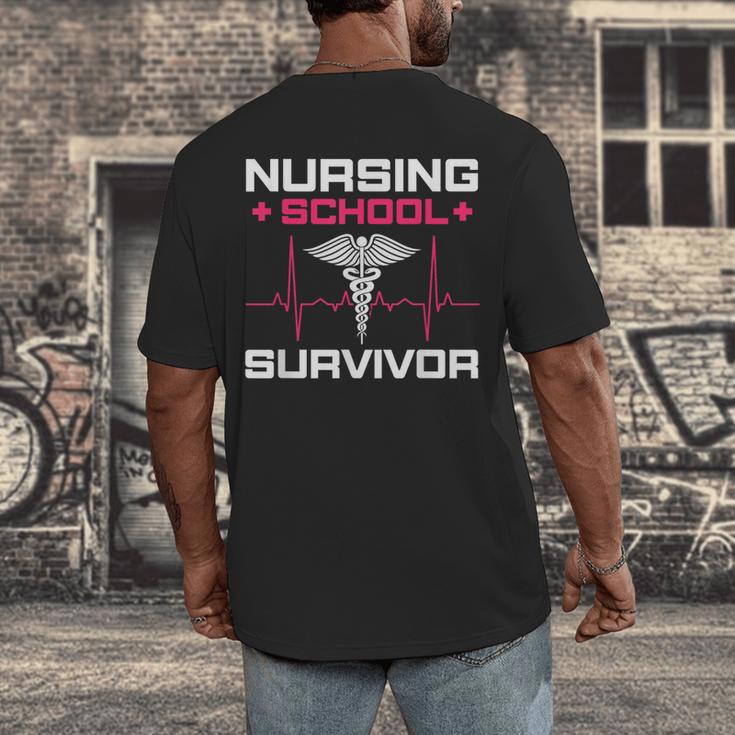 Nursing School Graduation Shirt Men's Back Print T-Shirt