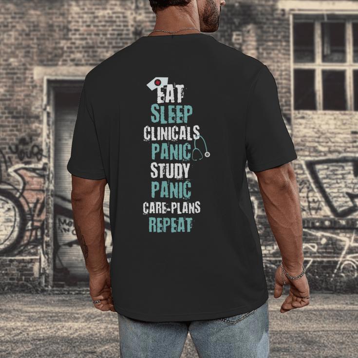 Nursing Student Nurse Life Graduation Shirt Men's Back Print T-Shirt