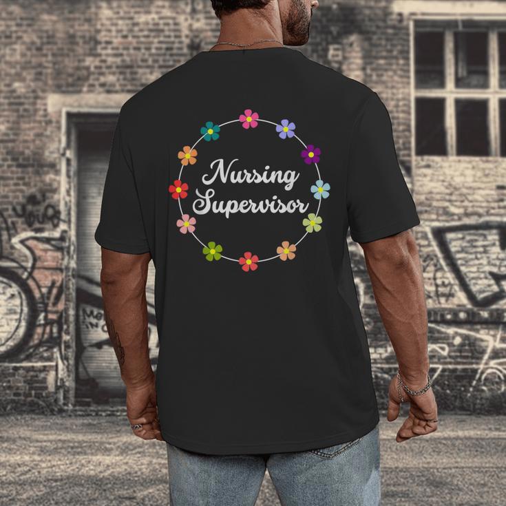 Nursing Supervisor Nurse Saying Graduation Proud Nurse Love Men's Back Print T-Shirt