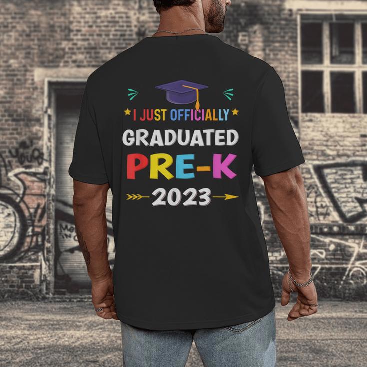 I Officially Graduated Pre-k Graduation Pre k Class 2023 Kid Men's Back Print T-Shirt
