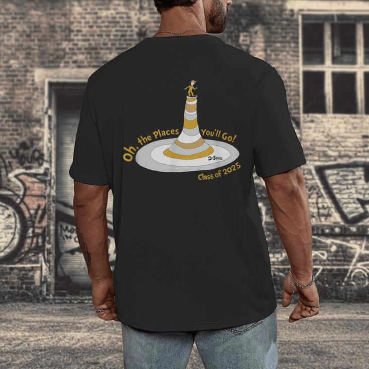Oh The Places You’Ll Go 2025 Graduation Men's Back Print T-Shirt