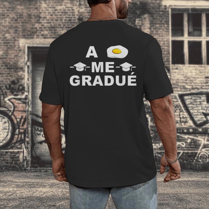 Hispanic Graduation Me Gradue Class Of 2021 T-Shirt Men's Back Print T-Shirt