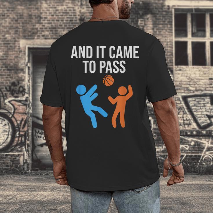 And It Came To Pass Book Of Mormon LDS Missionary Men's Back Print T-Shirt