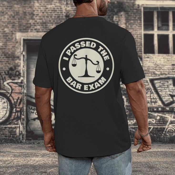 I Passed The Bar Exam For Law School Graduation Men's Back Print T-Shirt
