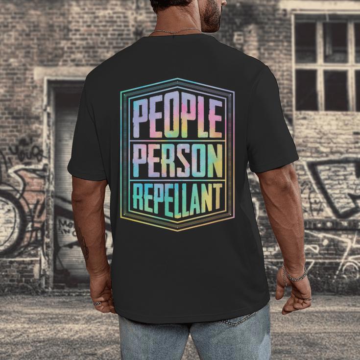 People Person Repellant Antisocial Introvert Men's Back Print T-Shirt