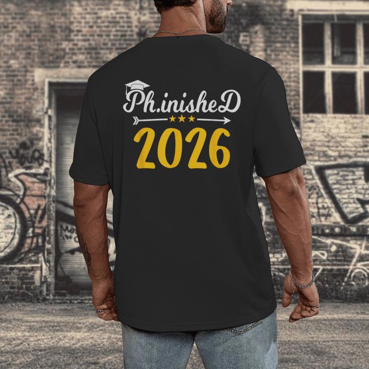 Phinally Done 2026 Doctorate PhD PhD Graduation 2026 Men's Back Print T-Shirt