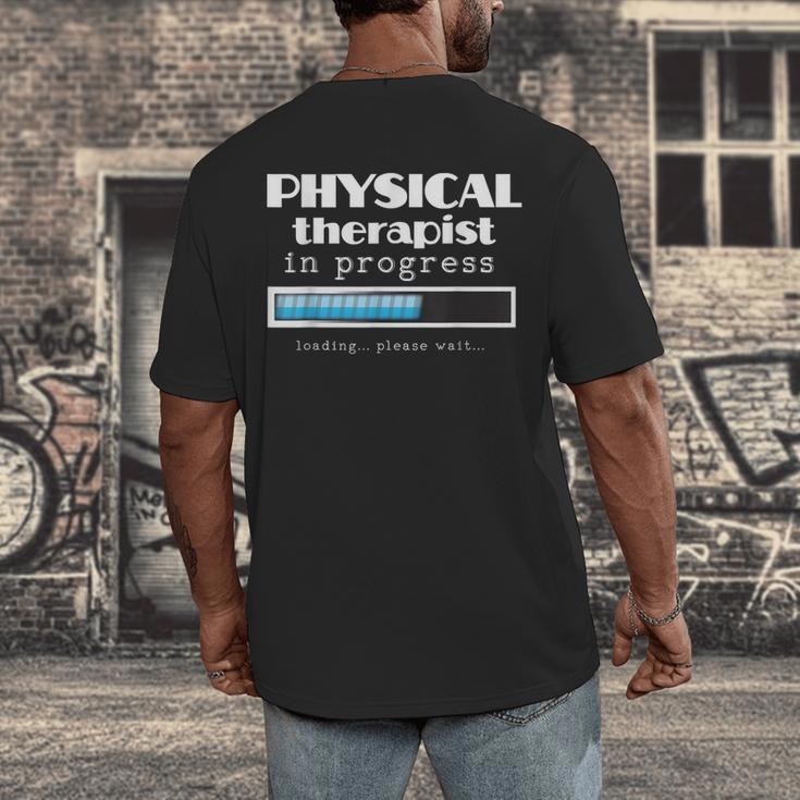 Physical Therapist Progress Graduation T-Shirt Men's Back Print T-Shirt