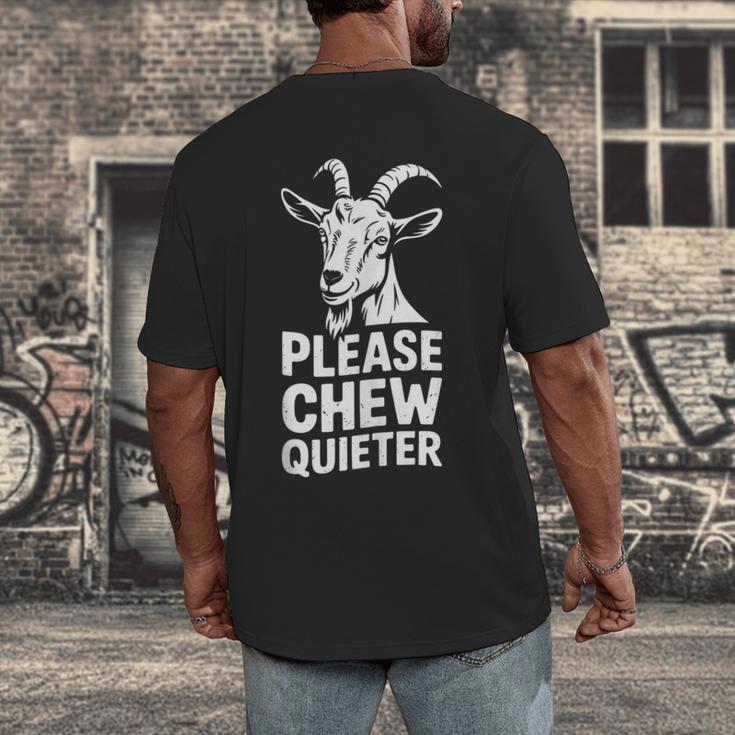 Please Chew Quieter Introvert Quietness Silence Lover Men's Back Print T-Shirt Please Chew Quieter Introvert Quietness Silence Lover Men's Back Print T-Shirt