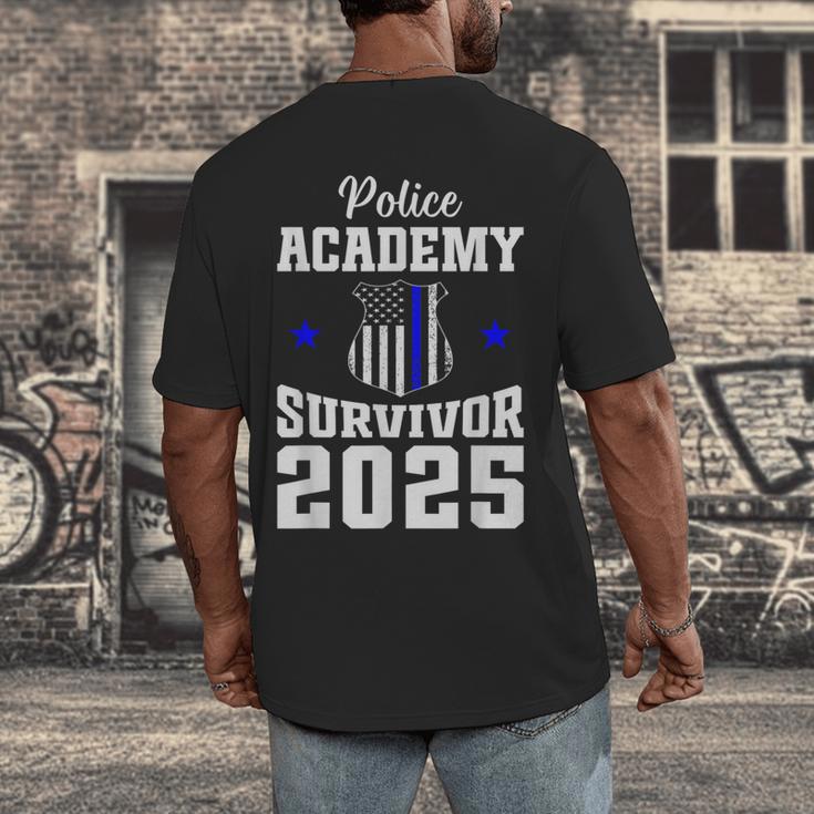 Police Academy Survivor 2025 Graduation Police School Men's Back Print T-Shirt