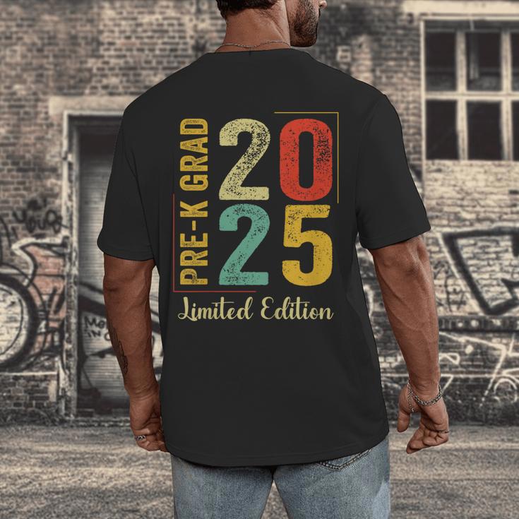 Pre-K Grad 2025 Pre-K Kids Prek Graduation Men's Back Print T-Shirt