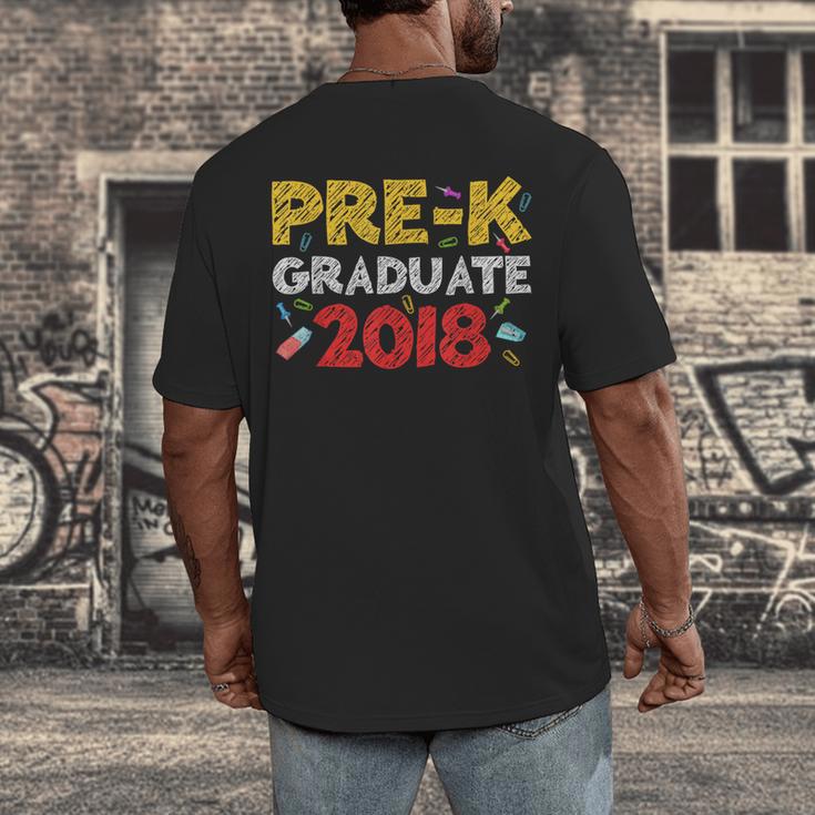 Pre-K Graduate Grad 2018 Graduation Shirt Men's Back Print T-Shirt