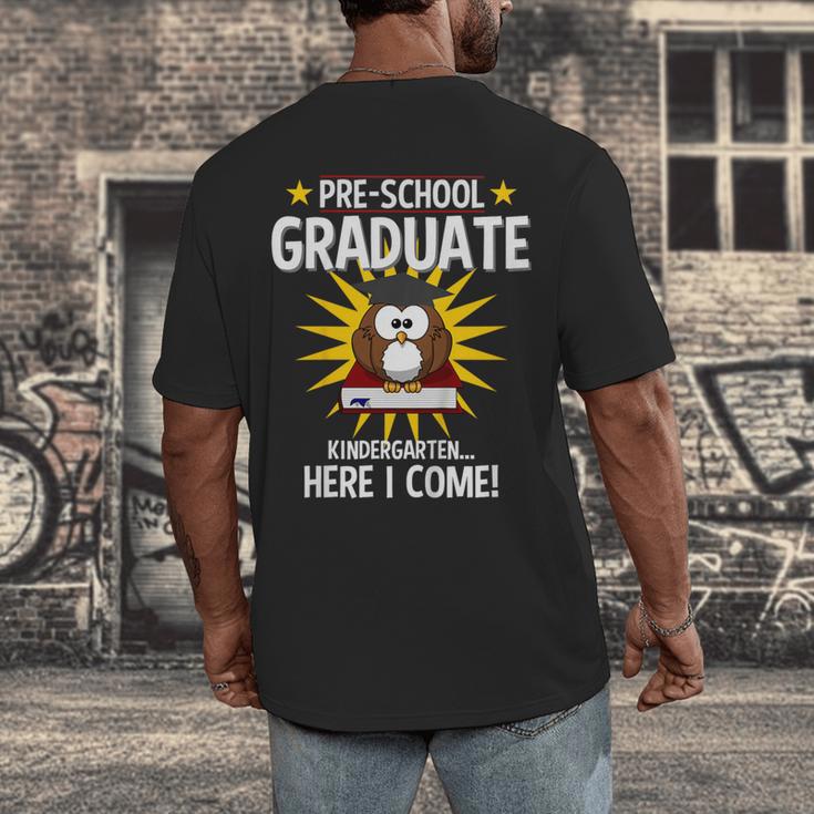 Pre K Graduation Shirt 2019 PreSchool Graduate Toddler Men's Back Print T-Shirt
