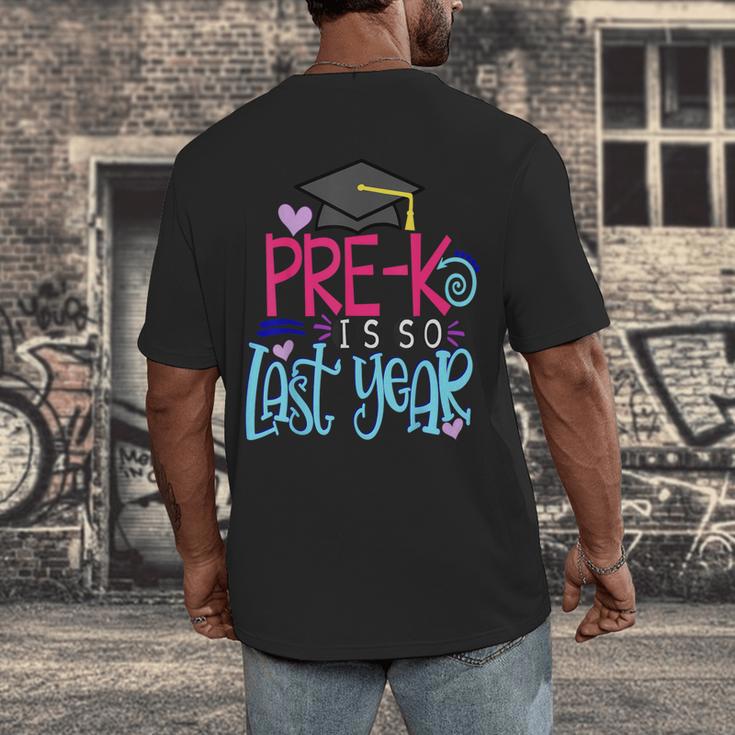 Pre-K Is So First Year Shirt Kids School Graduation Cute Men's Back Print T-Shirt