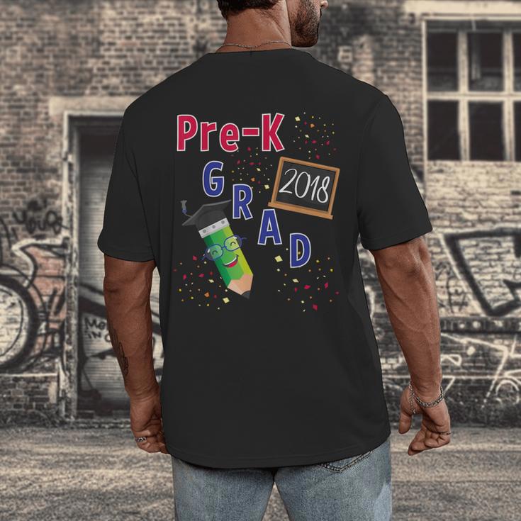 Pre Kindergarten Graduation 2018 Fun Graduate Shirt For Kids Men's Back Print T-Shirt