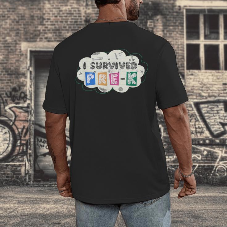Pre School Graduation Shirts Graduate Grad Pre-K PreK Men's Back Print T-Shirt