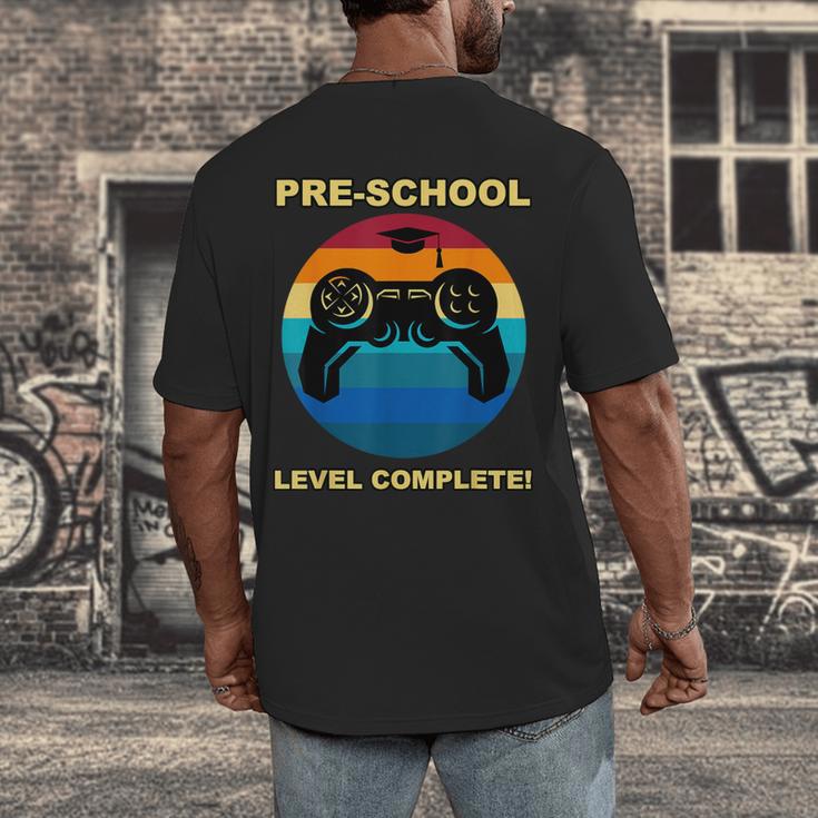 Pre-School Level Complete Graduation Video Gamer PreschoolMen's Back Print T-Shirt
