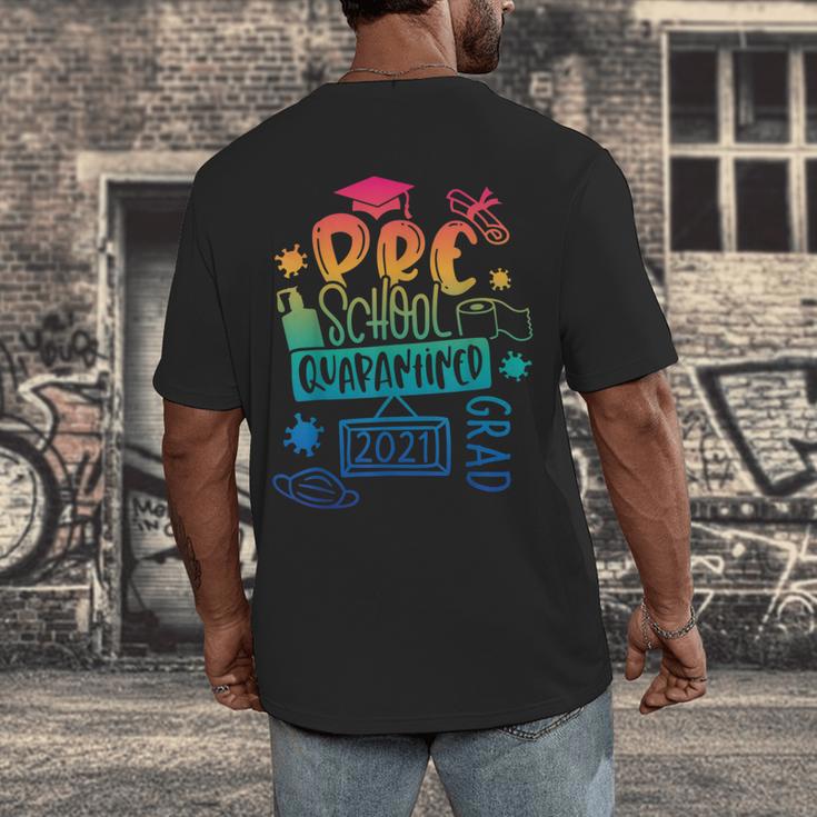 Preschool 2021 Graduate Prek Quarantine Preschool Graduation Men's Back Print T-Shirt