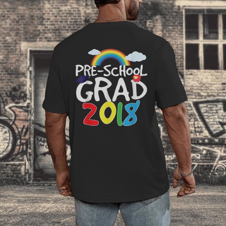 Preschool Graduation 2018 Last Day School Pre K Men's Back Print T-Shirt