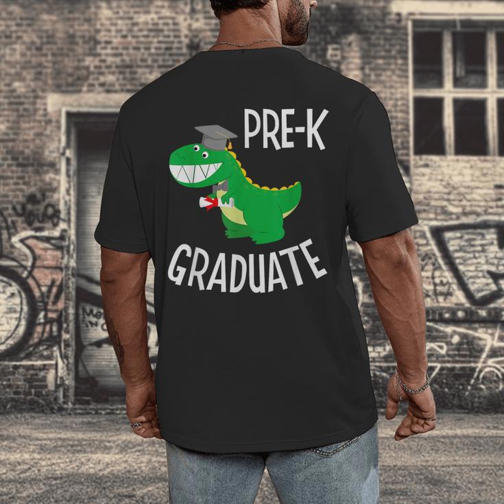 Preschool Graduation Preschooler Dinosaur Pre-K Dino Kids Men's Back Print T-Shirt