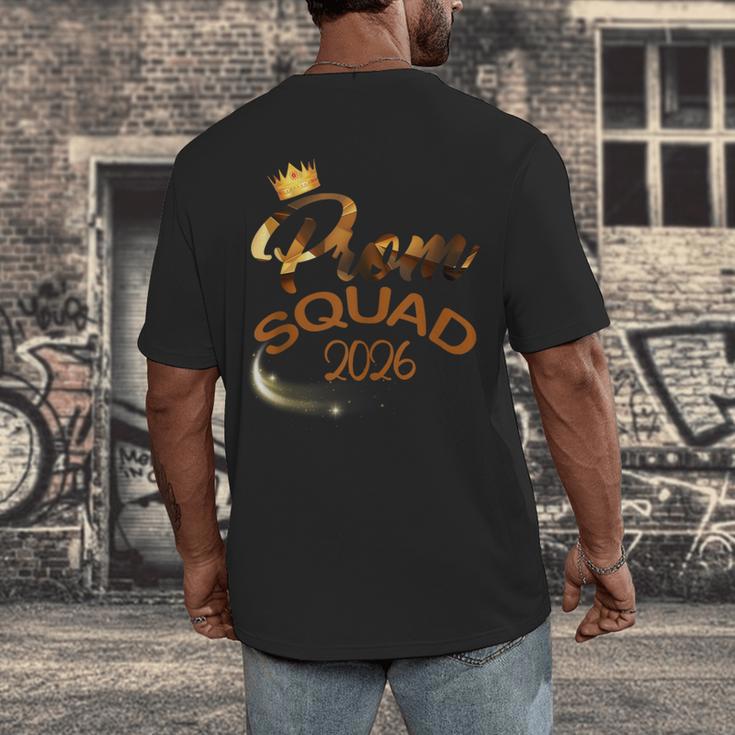 Prom Squad 2026 Cute Senior Class Of 2026 Graduation Party Men's Back Print T-Shirt