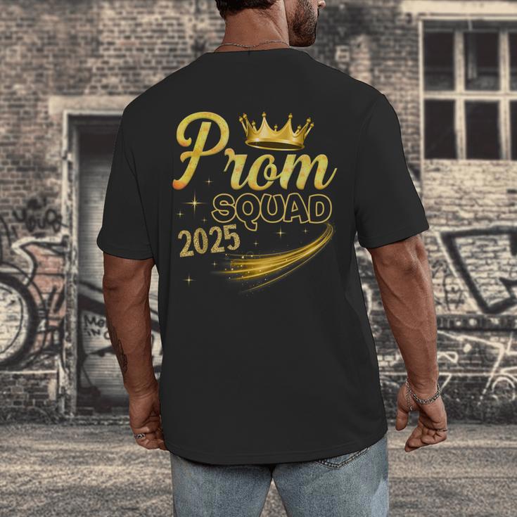 Prom Squad Graduation Class Of 2025 Party Men's Back Print T-Shirt