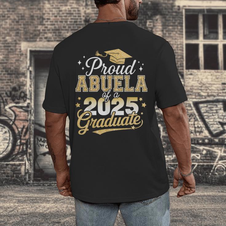 Proud Abuela Of a Class Of 2025 Graduate Senior Graduation Men's Back Print T-Shirt